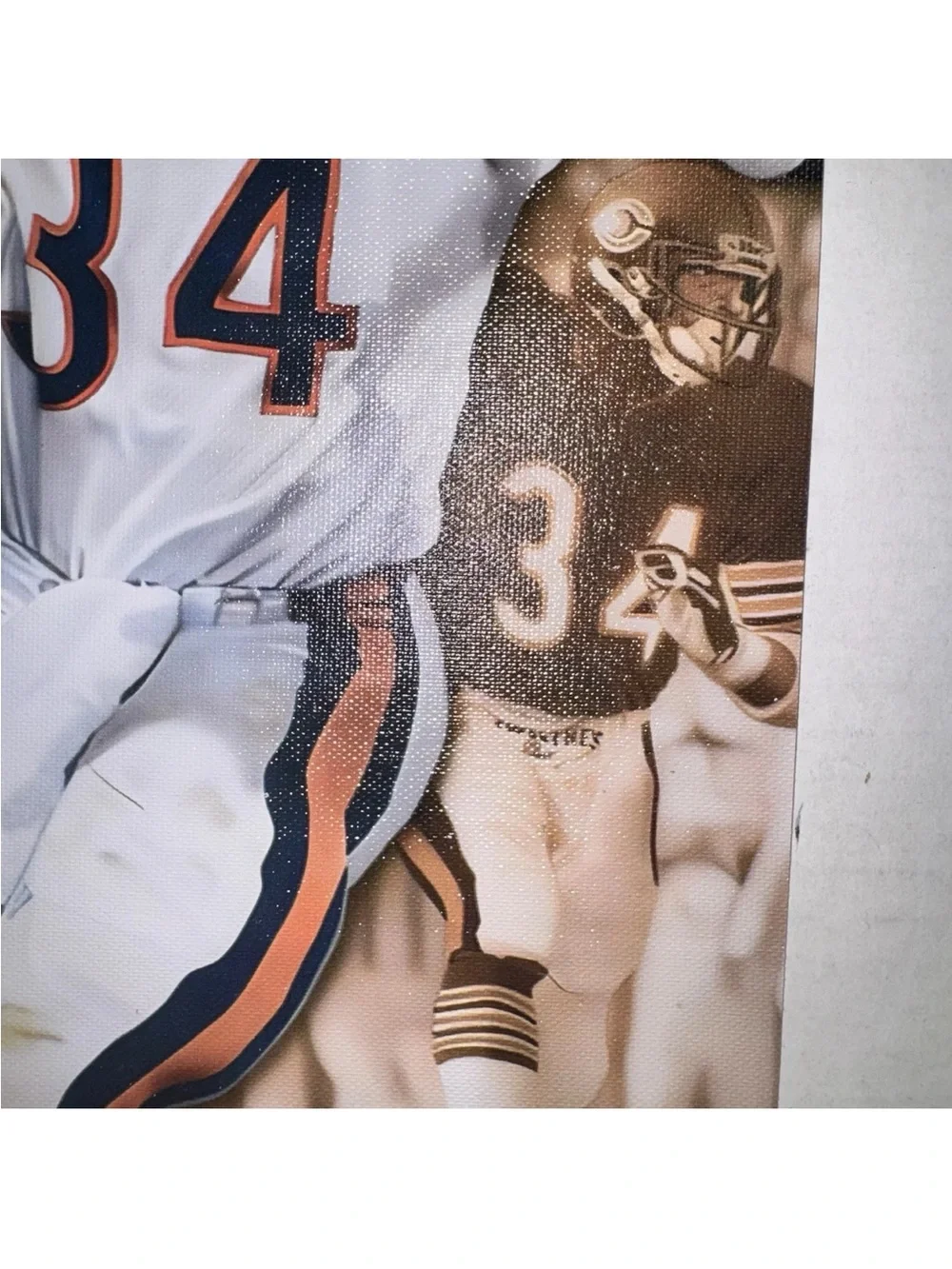Walter Payton Sweetness Chicago Bears Canvas Wall Art Poster By Rob Jackson 8x12